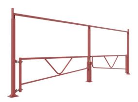 Double Fixed Height Restrictor, Bolt down as standard with Swing Gate to limit access to vehicle  regardless the height